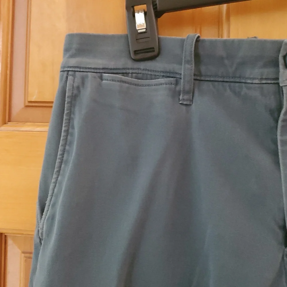 J Crew Mens Teal Gray Stretch‎ 484 Slim Straight Fit Chino Pants Size 31x32
